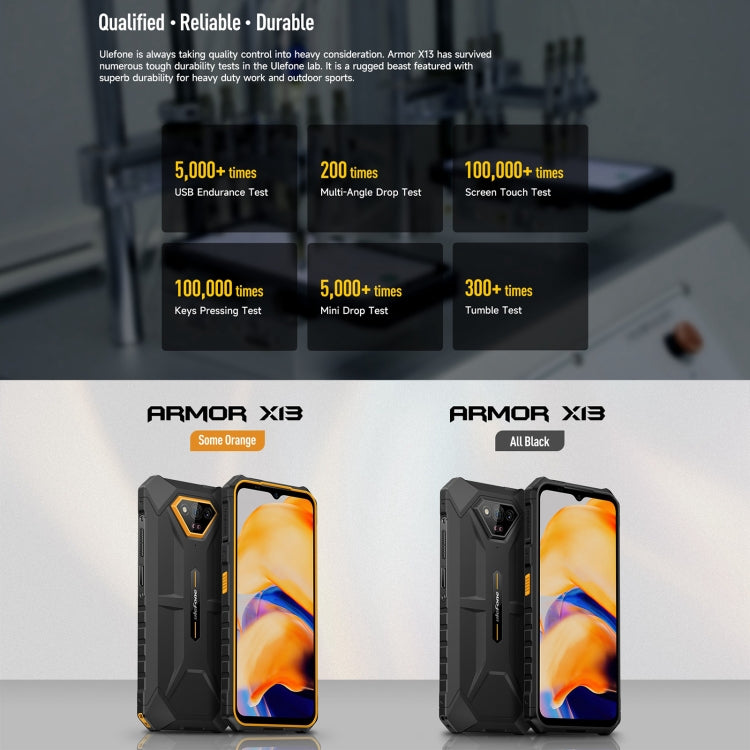 Ulefone Armor X13, 6.52 inch Android 13 4G, 6GB+64GB, Octa Core, NFC