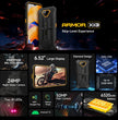 Ulefone Armor X13, IP68/IP69K Rugged Phone, 6.52 inch Android 13 MediaTek Helio G36 Octa Core, Network: 4G, NFC, OTG, 6GB+64GB