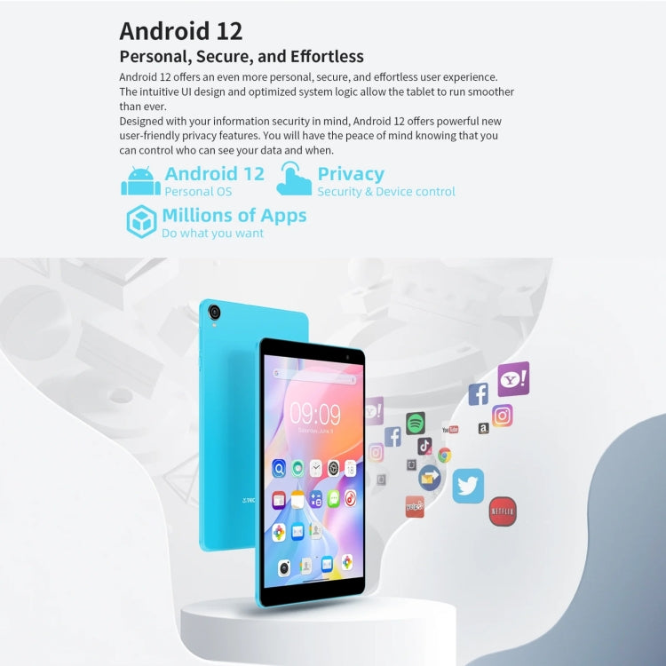 Teclast P80T Tablet 8.0 inch, Android 12 Allwinner A33 Quad Core, Global Version Support Google Play