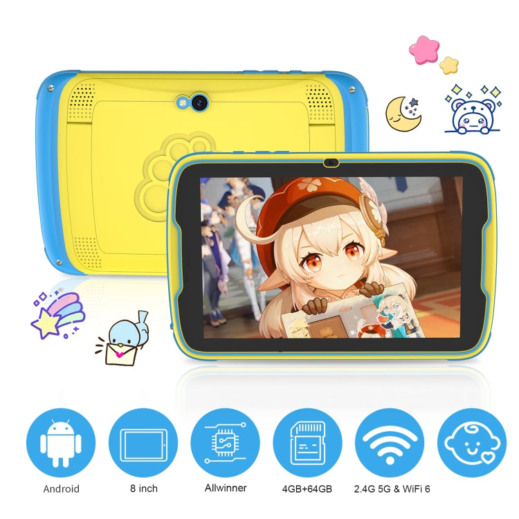 PritMQ818 8 inch WiFi Kids Tablet