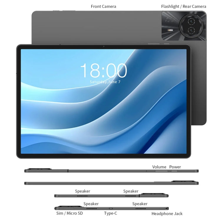 Teclast T50 Max Tablet PC 11 inch,  Android 14 MediaTek Helio G99 Octa Core, 4G LTE Dual SIM