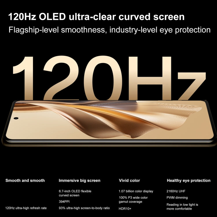 Triple Back Cameras, Screen Fingerprint Identification, 6.7 inch ColorOS 13.1 / Android 13 Qualcomm Snapdragon 778G Octa Core up to 2.4GHz, Network: 5G, NFC, OTG, Reno10 5G, 8GB+256GB