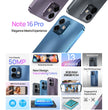 Ulefone Note 16 Pro 4G, 8GB+256GB, 6.52 inch Android 13, Octa Core up to 1.6GHz